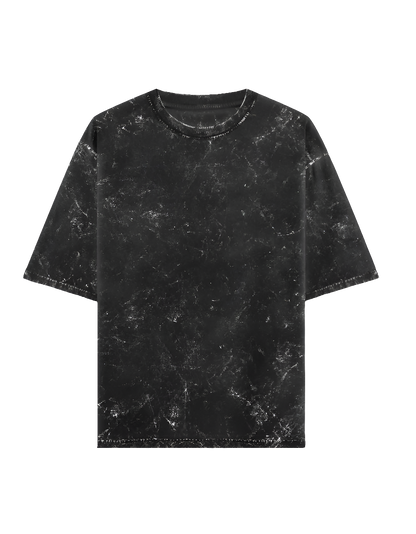 Black Acid Washed Oversized Tee