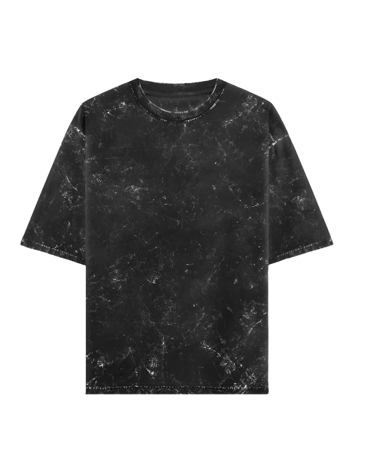 Black Acid Washed Oversized Tee