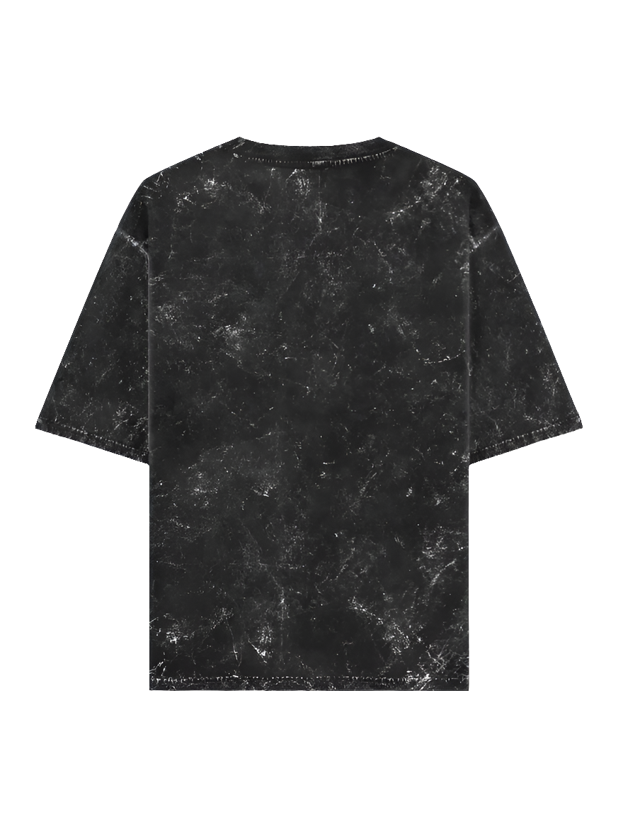 Black Acid Washed Oversized Tee